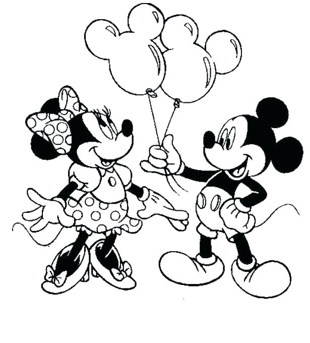 615x680 Minnie Mickey Coloring Pages Coloring Page Mickey Mouse And Minnie