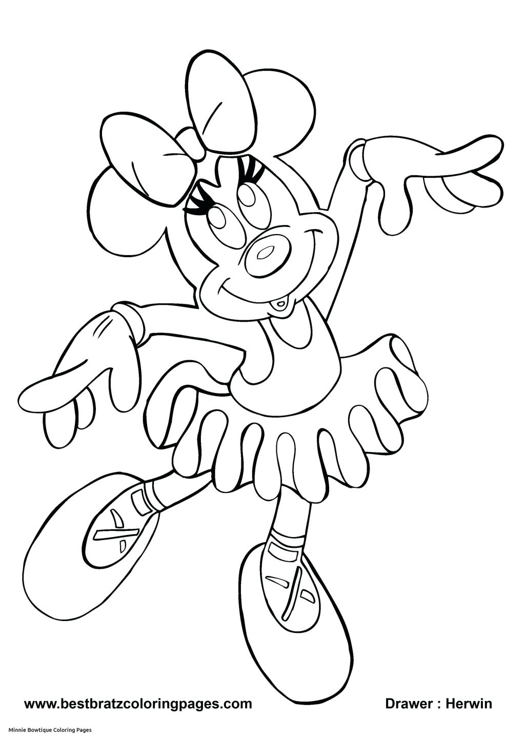 1024x1448 Coloring Page Coloring Pages Of Minnie Mouse Free With Mickey
