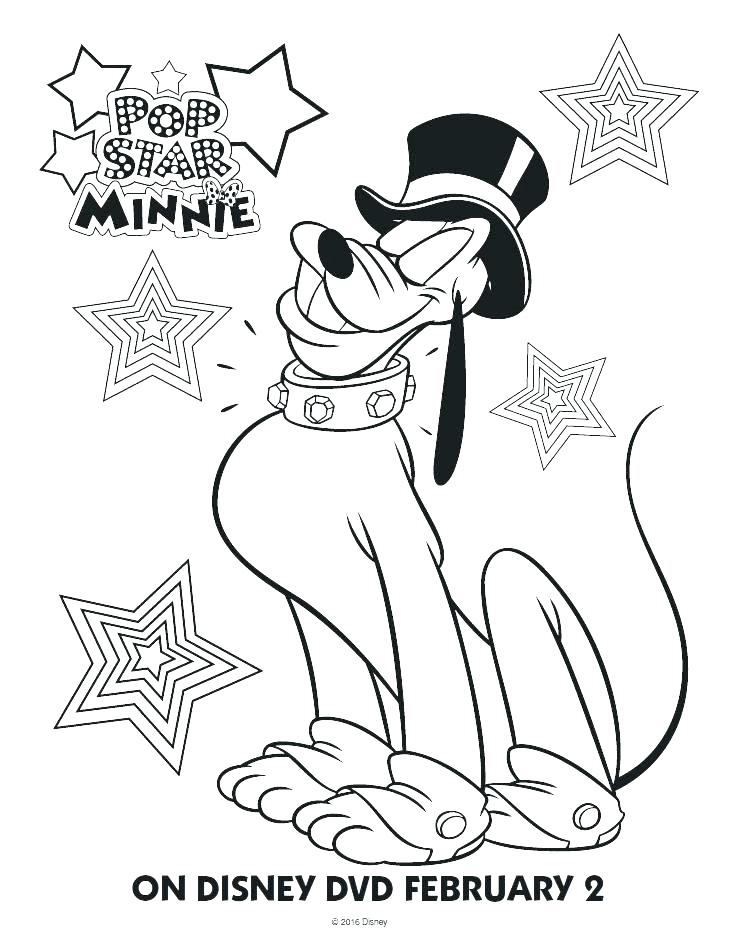 735x951 Pluto Coloring Page Mickey Mouse And Coloring Pages Coloring Page