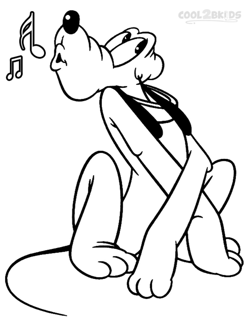 850x1097 Printable Pluto Coloring Pages For Kids Of From Mickey Mouse