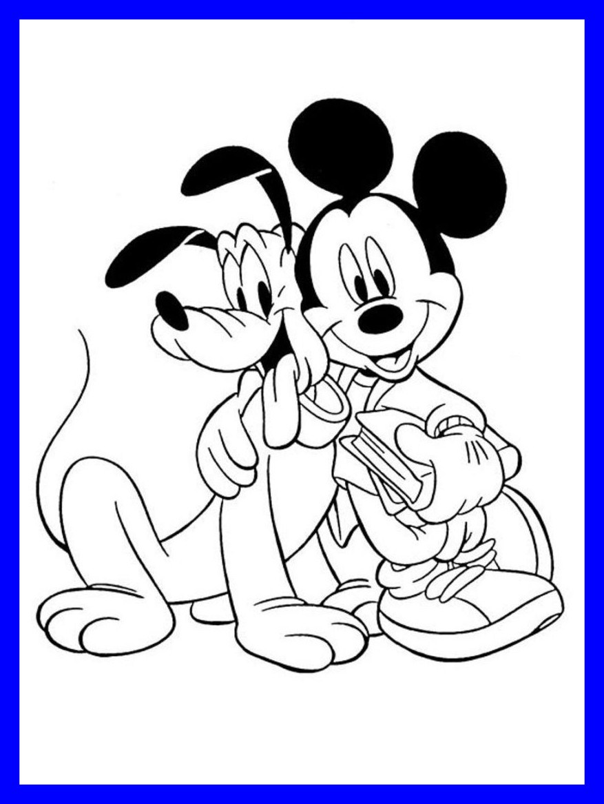 Mickey And Pluto Coloring Pages at GetDrawings | Free download
