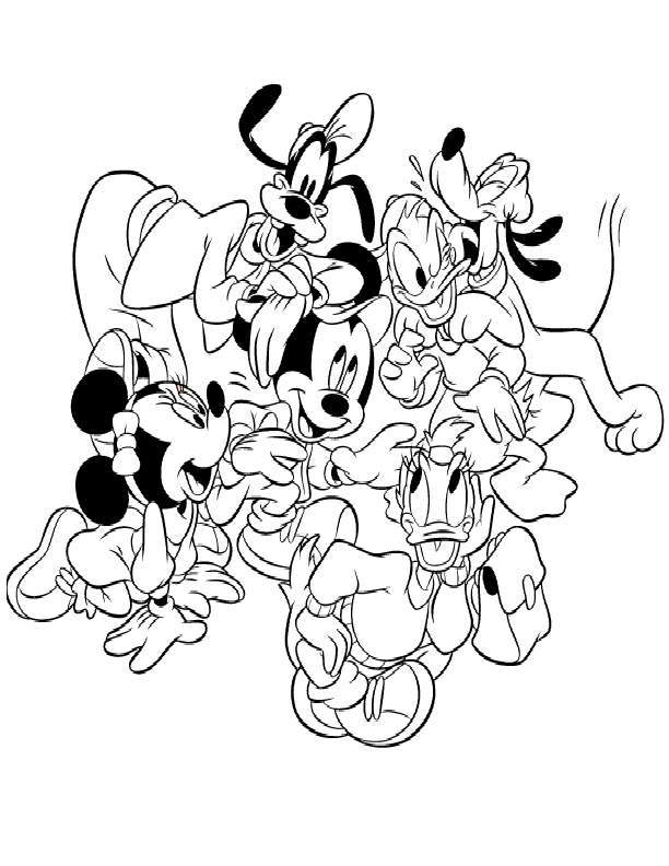 Mickey And Pluto Coloring Pages at GetDrawings | Free download