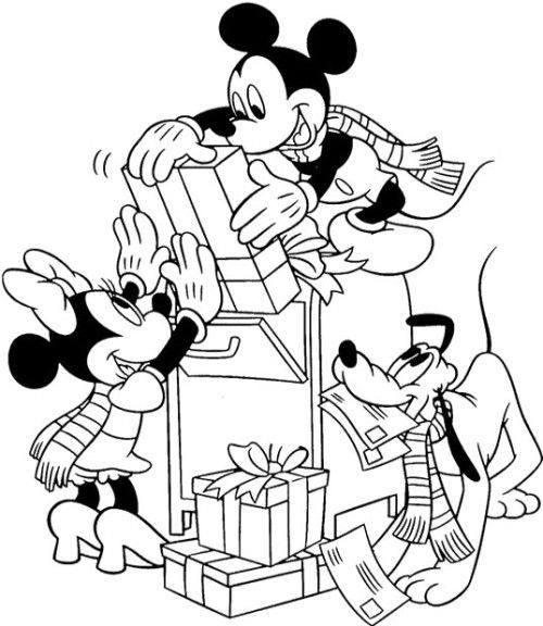 500x576 Disney Christmas Mickey Mouse And The Dog Being Able To Box