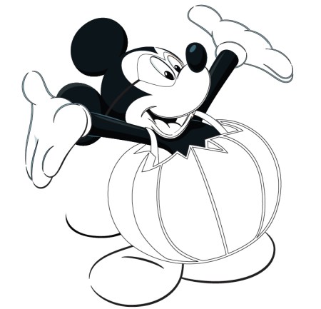 450x433 Free Disney Halloween Coloring Pages