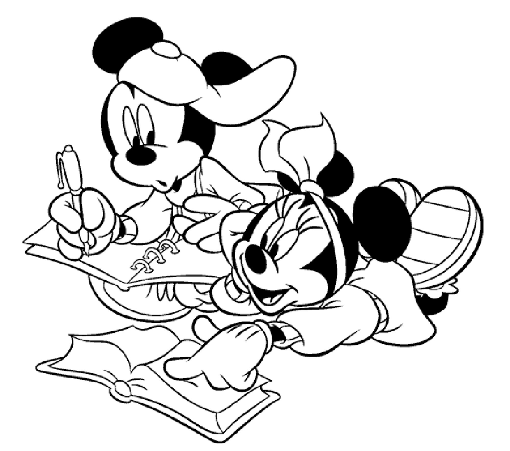2000x1768 Free Printable Mickey Mouse Coloring Pages For Kids Beauteous