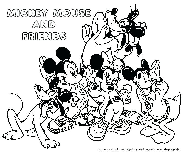 721x600 Mickey Mouse Coloring Pages Printable Mickey Mouse Coloring Pages