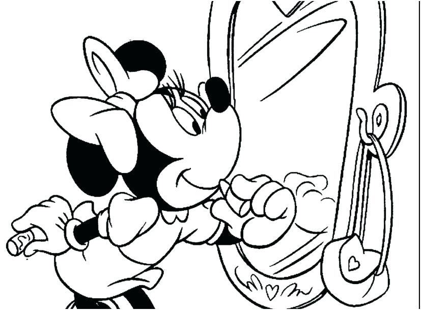 827x609 Mickey And Minnie Coloring Pages Mickey Mouse Ng Pages Stock New
