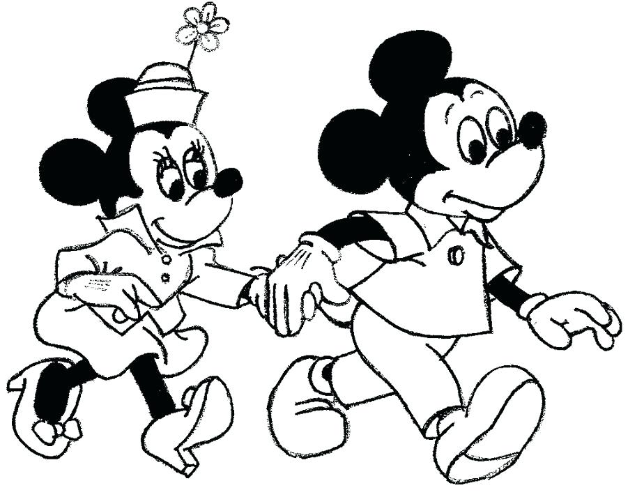 924x713 Minnie And Mickey Mouse Coloring Pages