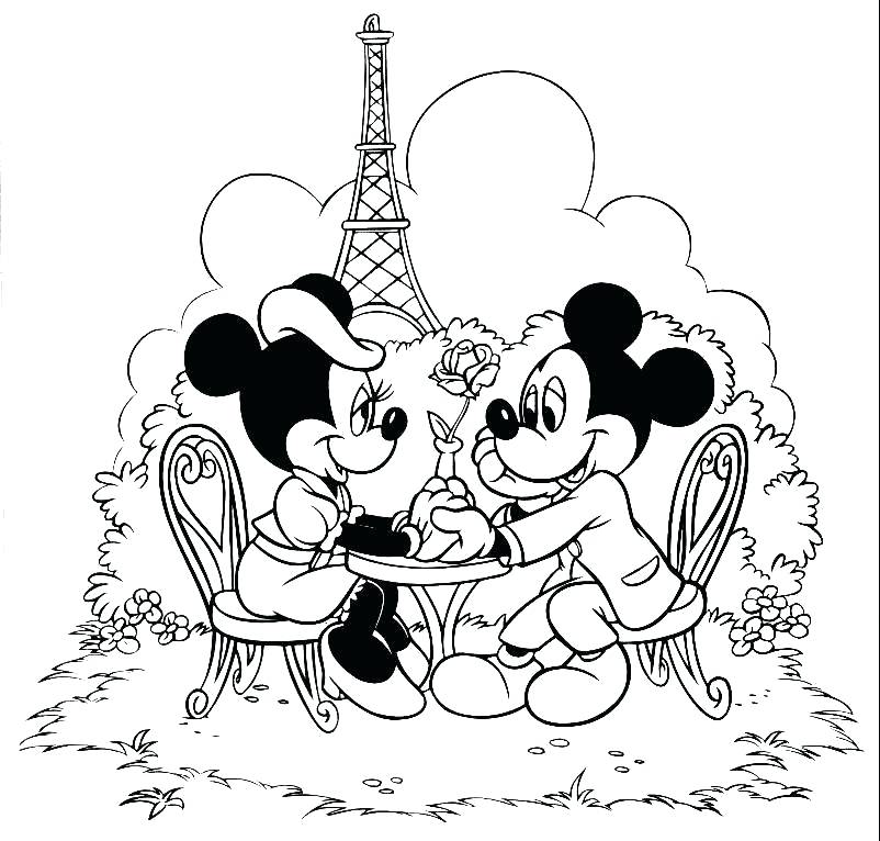 802x766 Mickey Mouse And Pluto Coloring Pages Coloring Pages Coloring