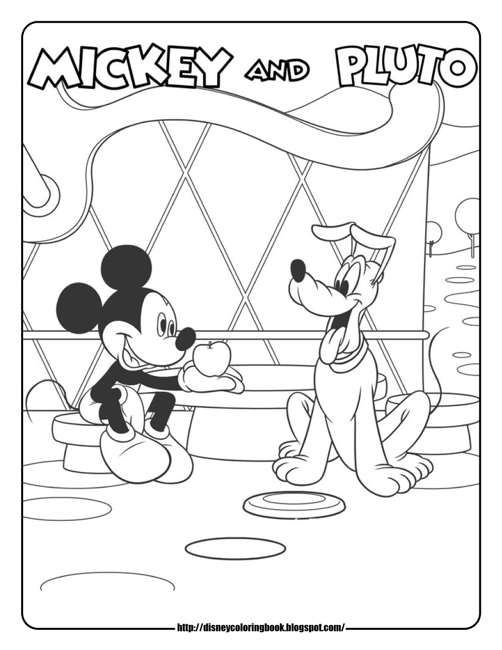 1020x1320 Mickey Mouse Clubhouse Coloring Pages Mickey And Pluto