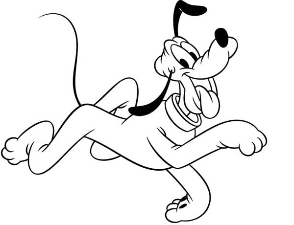 600x460 Pluto The Dog Coloring Pages