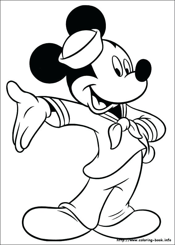 567x794 Mickey Mouse Birthday Coloring Pages Mickey Mouse Coloring Pages