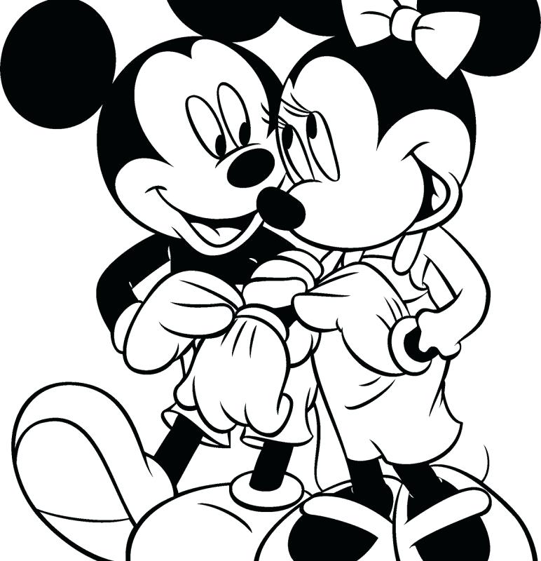 772x800 Mickey Mouse Printable Coloring Pages Free Cartoons Mickey