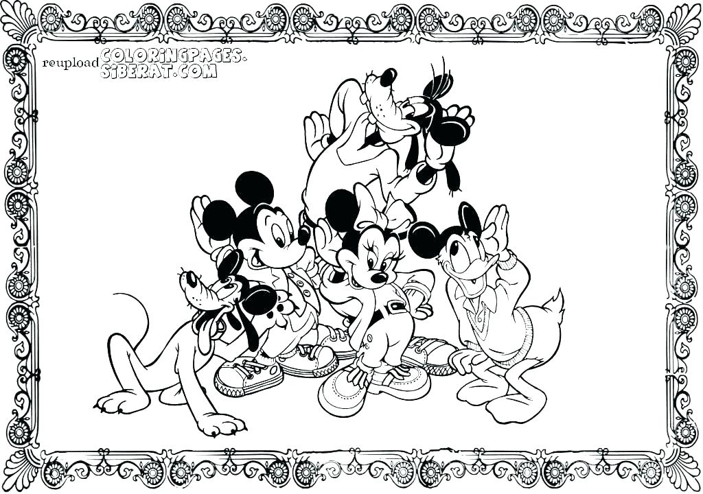 1024x720 Mickey Color Pages
