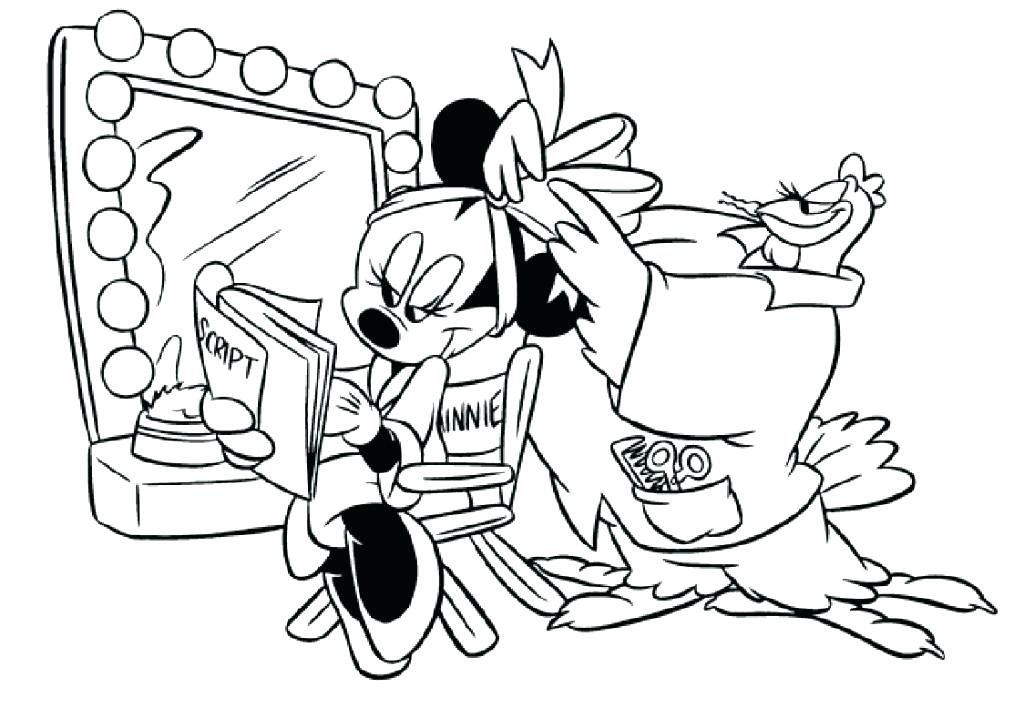 1024x728 Mickey Mouse Christmas Coloring Pages Free Print