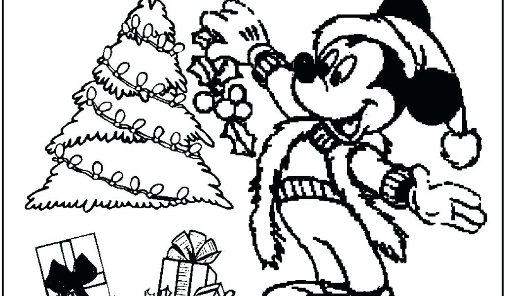 1024x600 Christmas Mickey Coloring Pages Mickey Mouse Coloring Pages Free