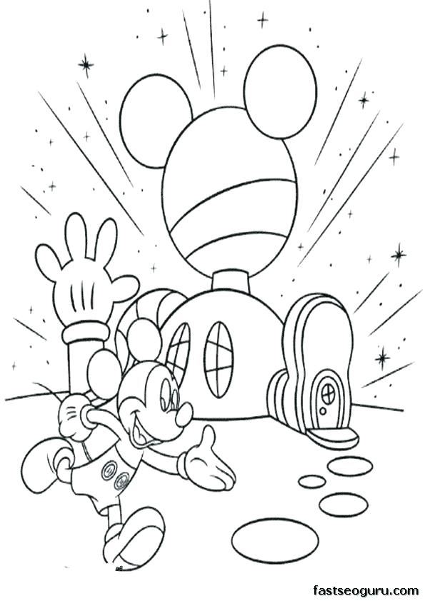 595x842 Mickey Mouse Clubhouse Coloring Pages To Print