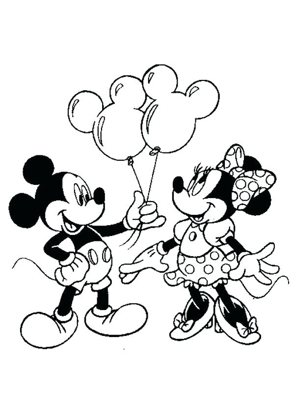595x842 Mickey Mouse Coloring Pages Printable Free Colors