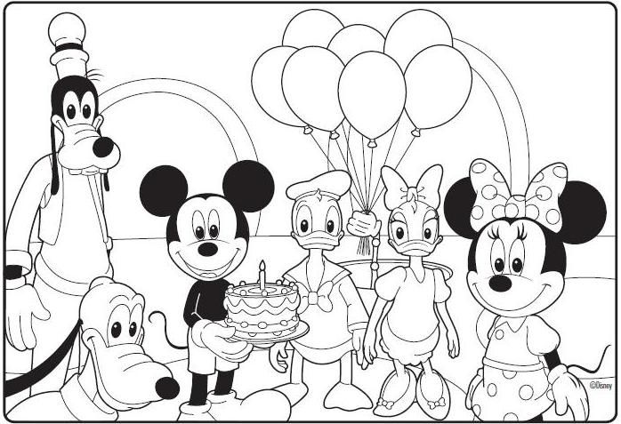 698x477 Mickey Mouse Club House Coloring Pages Mickey Mouse Clubhouse