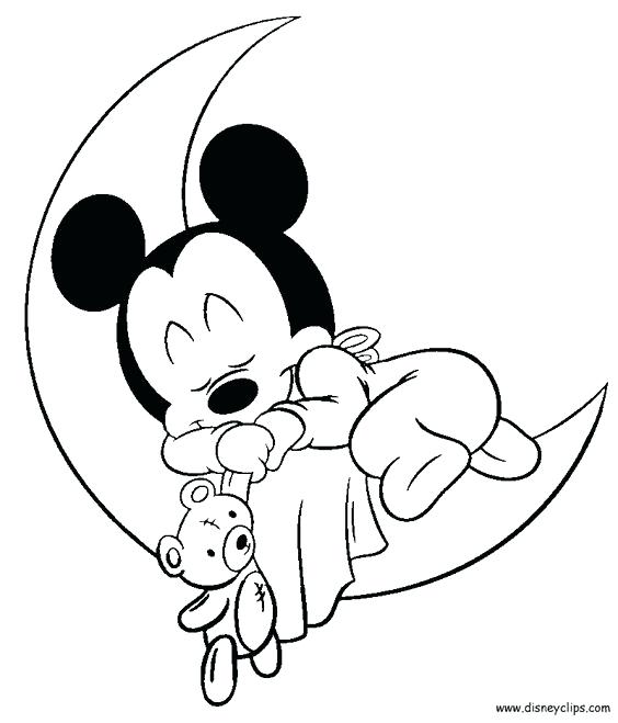 564x659 Mickey Mouse Baby Coloring Pages Image Result For Baby Mickey