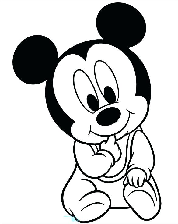 585x735 Mickey Mouse Coloring Pages Murs