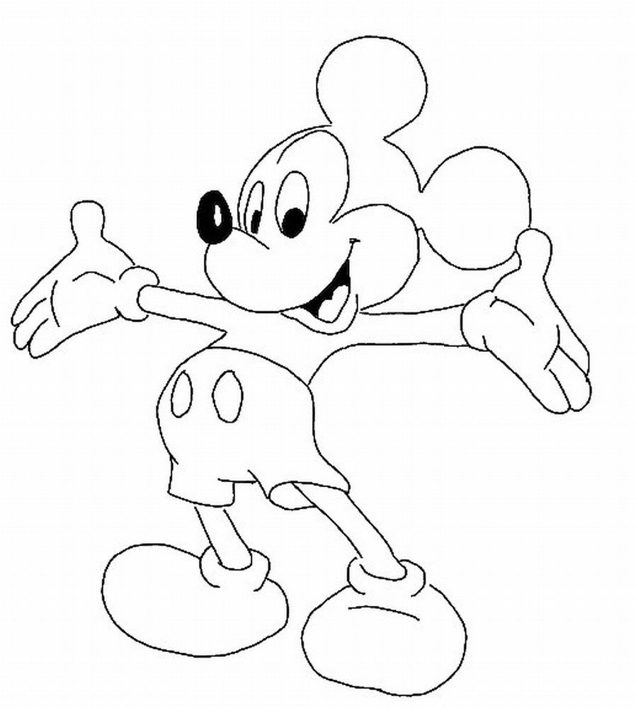 898x1000 Mickey Mouse Coloring Pages Free Disney Printables For Kids