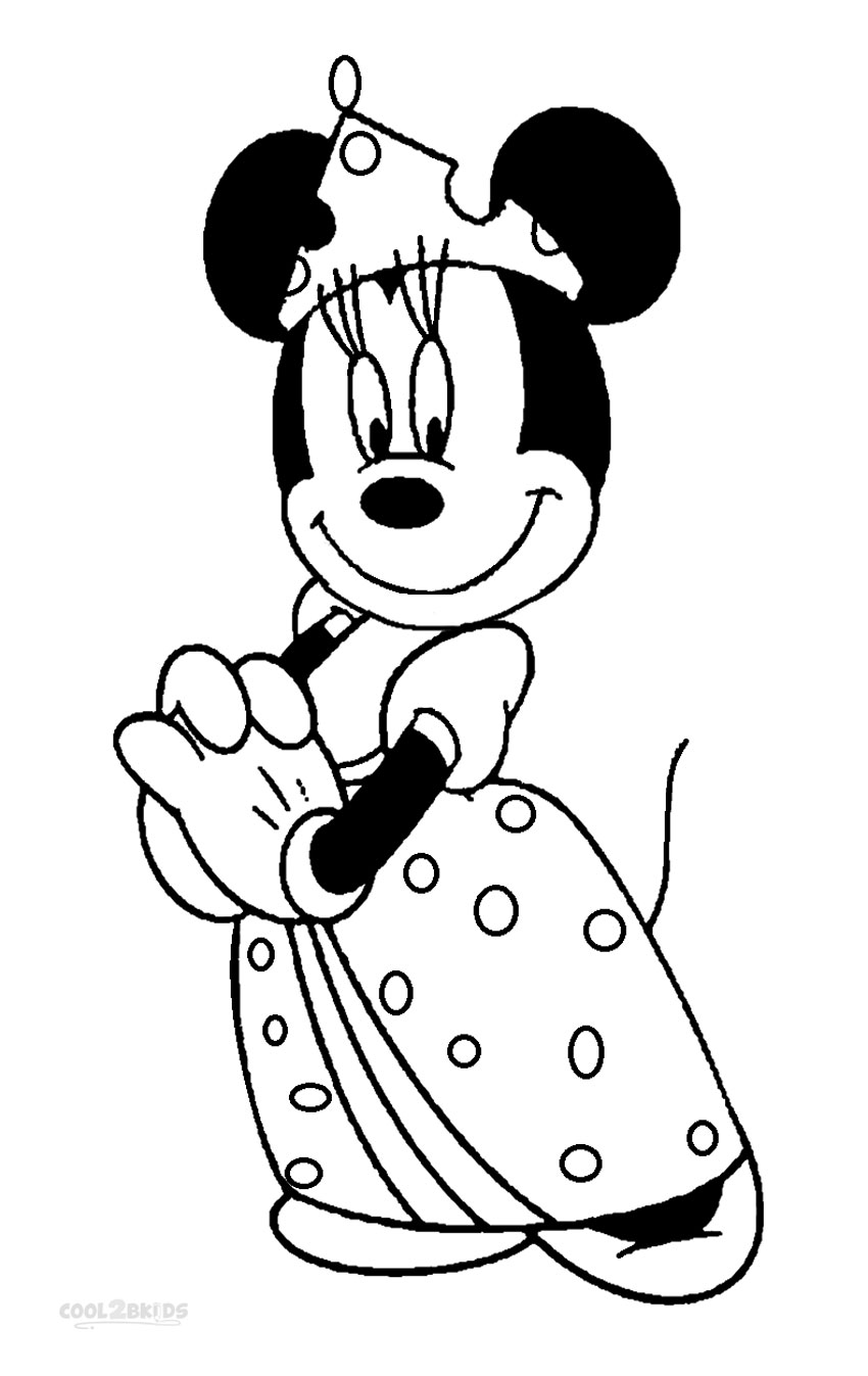 850x1347 Printable Minnie Mouse Coloring Pages For Kids
