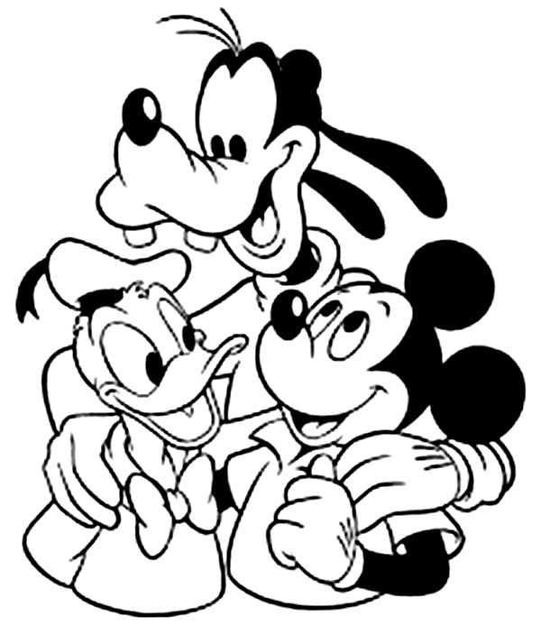 600x704 Best Mickey Mouse Coloring Pages Printable Coloring Free