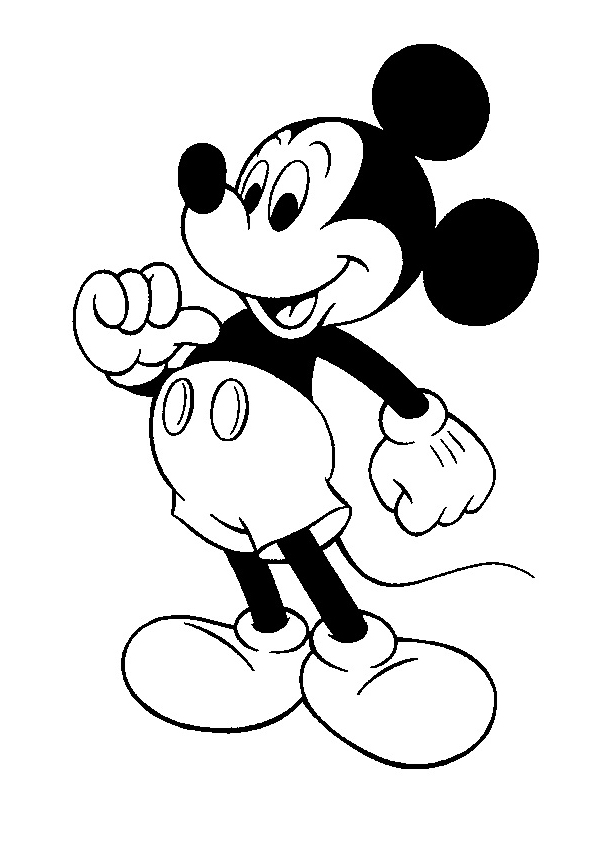 595x842 Mickey Mouse Coloring Pages Free Cartoons Coloring