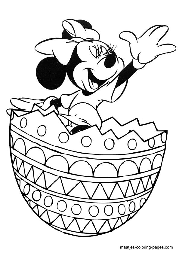 595x842 Mickey Mouse Easter Coloring Pages Merry Christmas And Happy New
