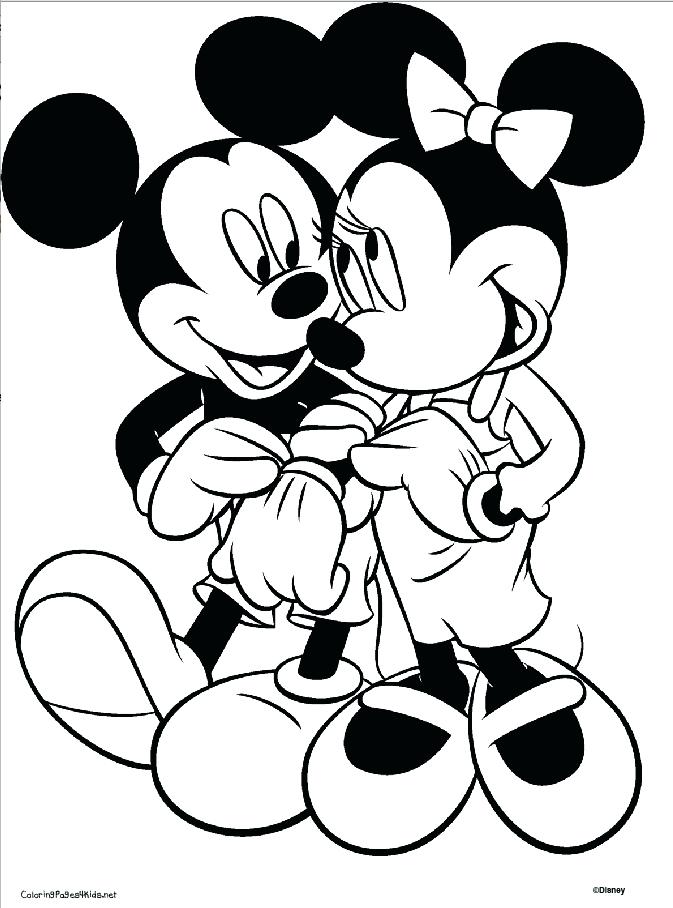 673x908 Mickey Mouse Birthday Coloring Pages