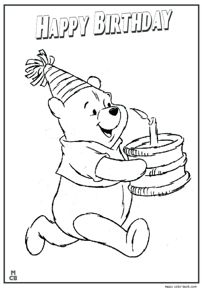 685x975 Beautiful Happy Birthday Coloring Pages For Kids For Birthday