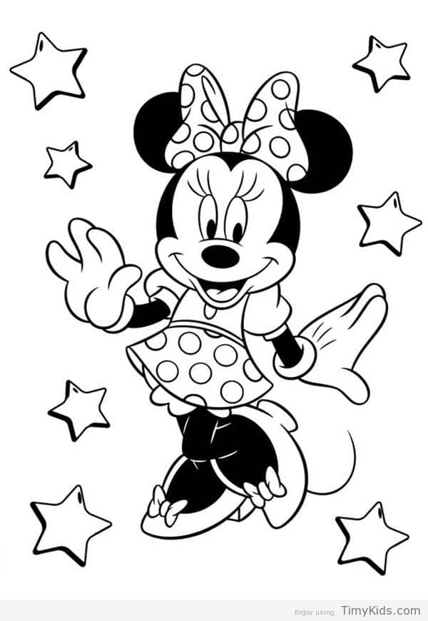 600x870 Minnie Mouse Printable Coloring Pages Timykids