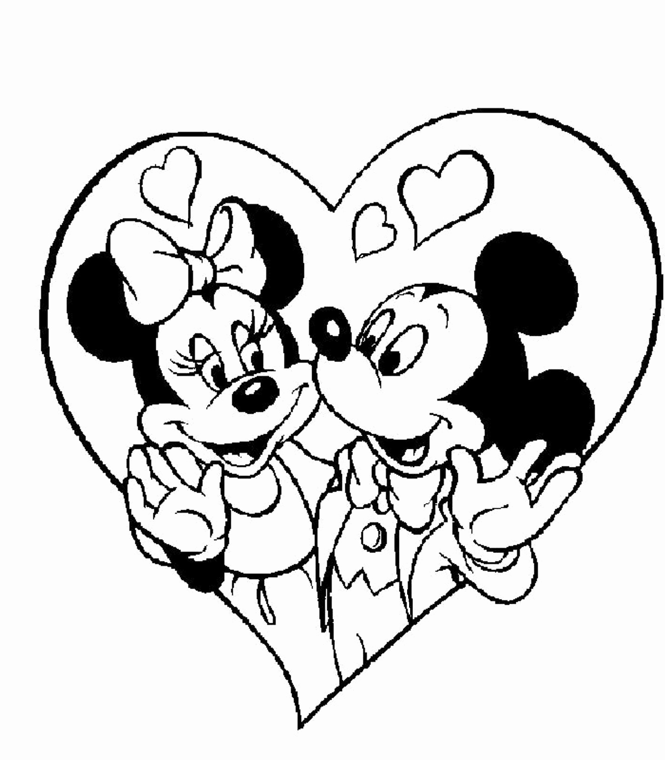 1323x1512 Disney Valentines Day Coloring Pages Awesome Minnie And Mickey