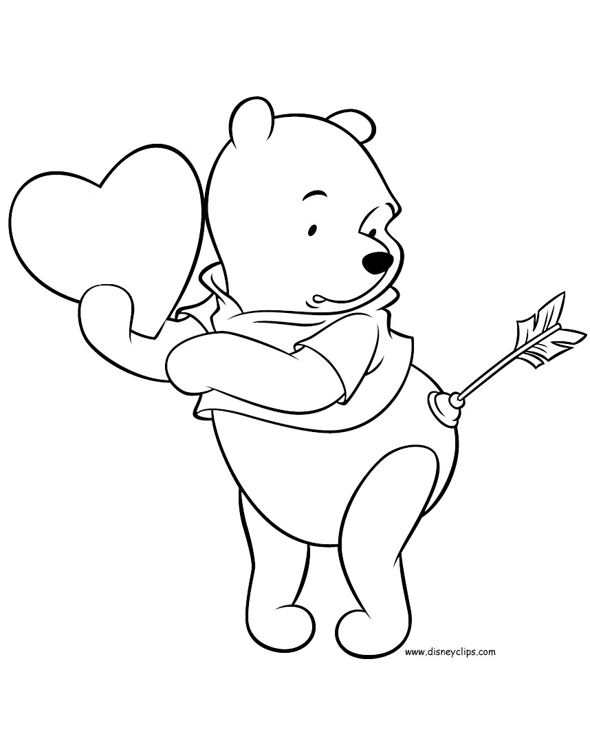 858x1096 Simple Mickey Mouse Valentines Day Coloring Pages