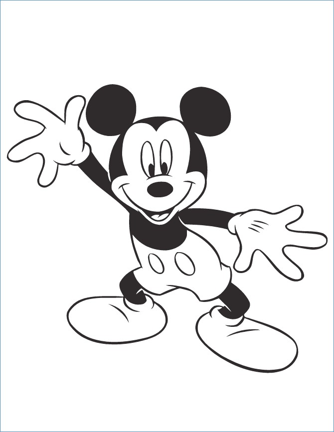 670x867 Mickey Mouse Soccer Coloring Pages
