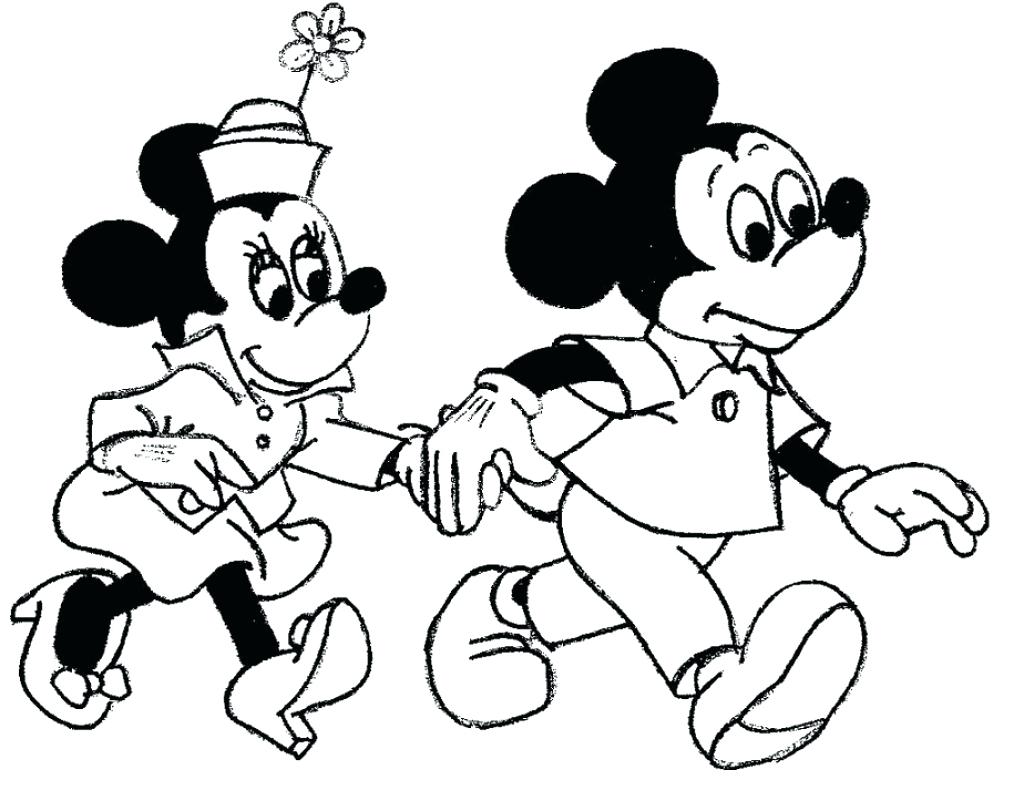 1024x790 Free Mickey Mouse Thanksgiving Coloring Pages Printable For Kids
