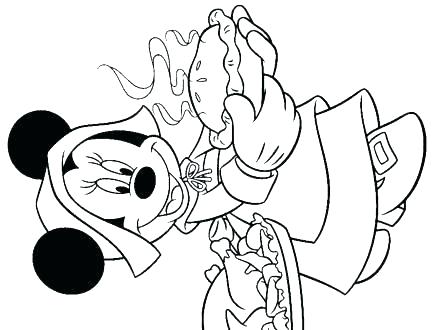 440x330 Mickey Mouse Head Coloring Pages Mickey Thanksgiving Coloring