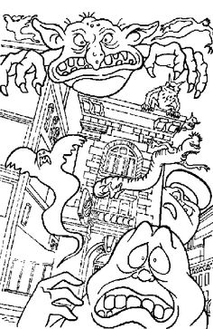 236x363 Free Printable Coloring Image Ghostbusters Coloring Page