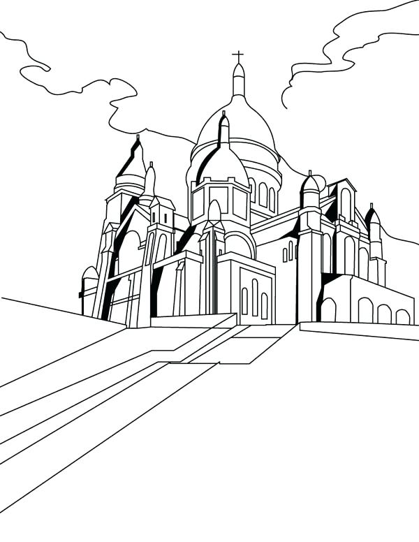 600x776 Middle Ages Coloring Pages Middle Ages The Basilica Of The Sacred