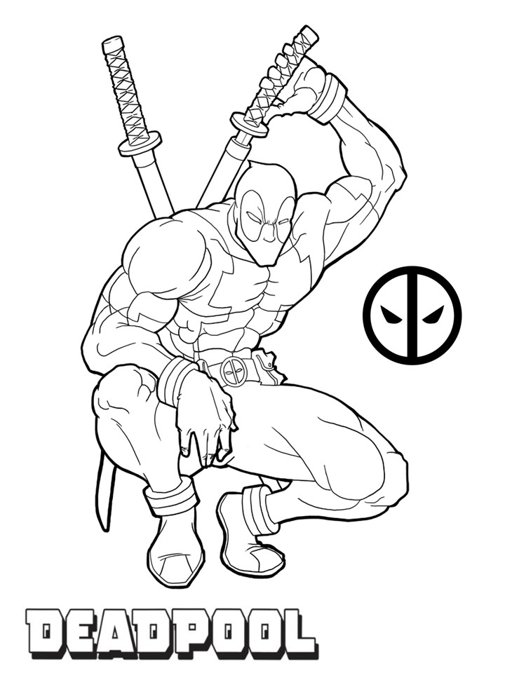 720x960 Deadpool Coloring Pages