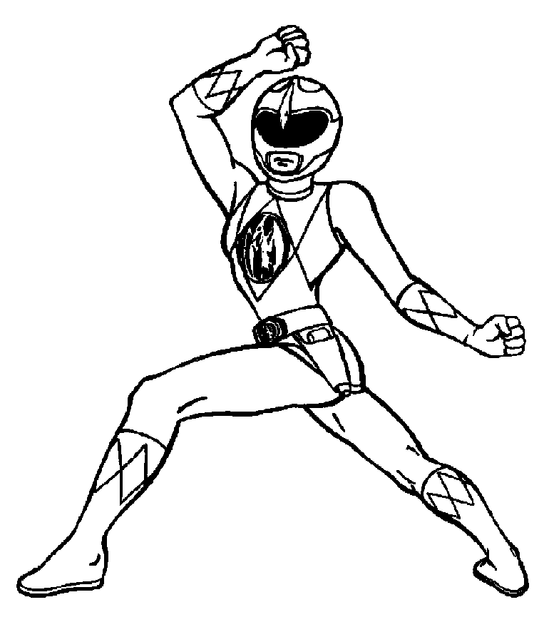 763x886 Mighty Morphin Power Rangers Coloring Pages