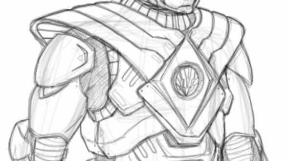 585x329 Mighty Morphin Power Rangers Coloring Pages With Mighty Morphin