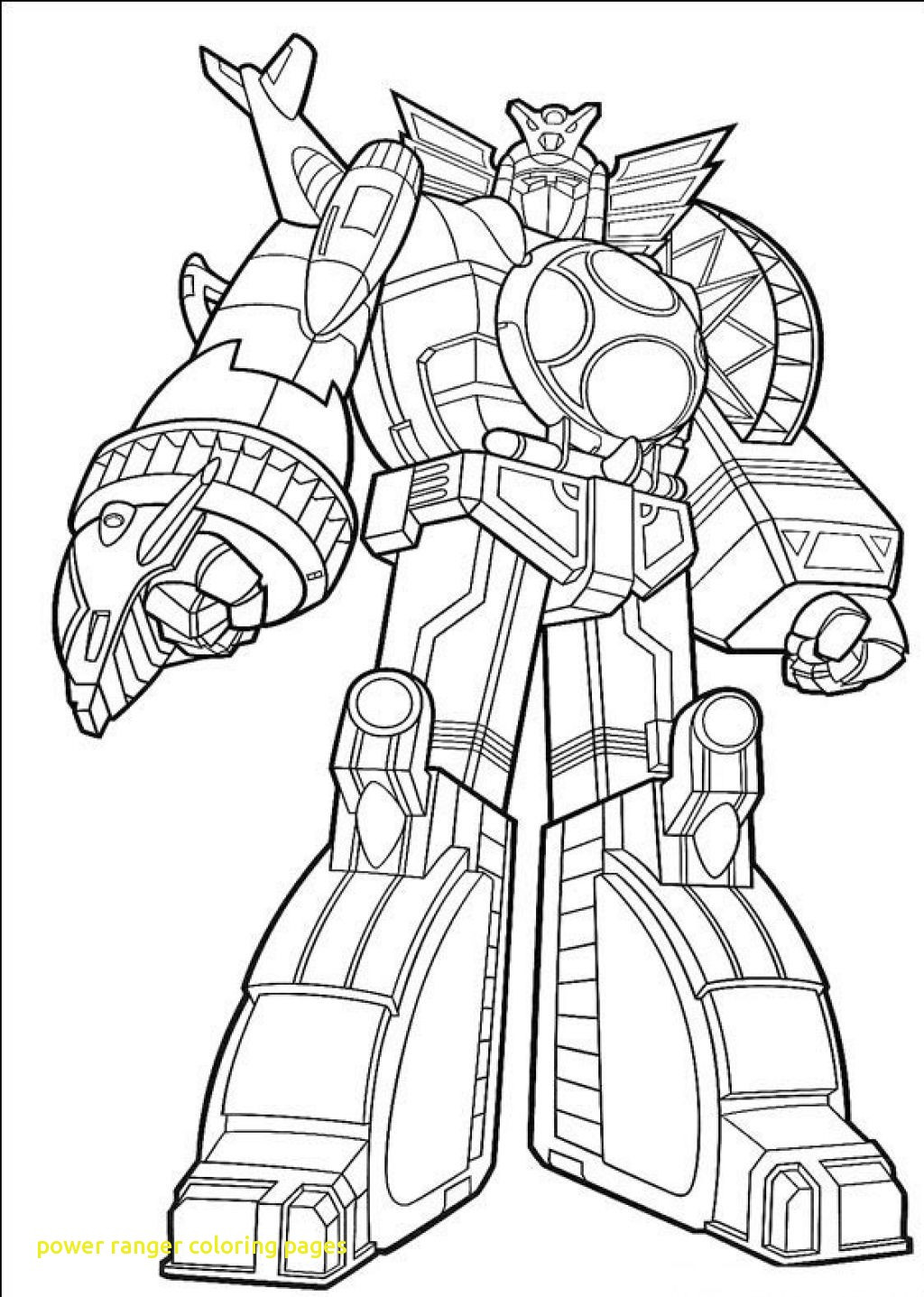 1024x1437 Mighty Morphin Power Ranger Coloring Pages Acpra