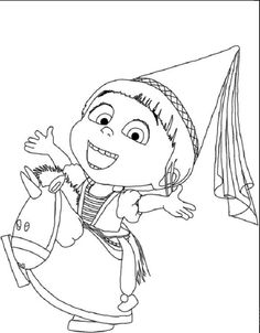 236x302 Despicable Me Margo Edith And Agnes Coloring Pages Coloring