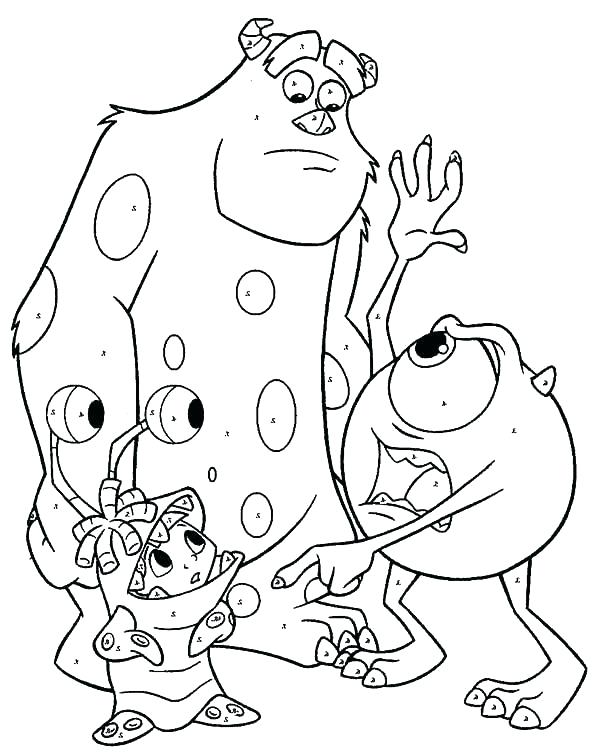 Mike And Sulley Coloring Pages at GetDrawings | Free download