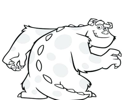 400x322 Mike Wazowski Coloring Pages Coloring Trend Thumbnail Size Baby