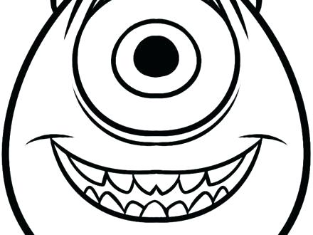 440x330 Marvelous Mike Wazowski Coloring Pages Mike Coloring Page Monsters