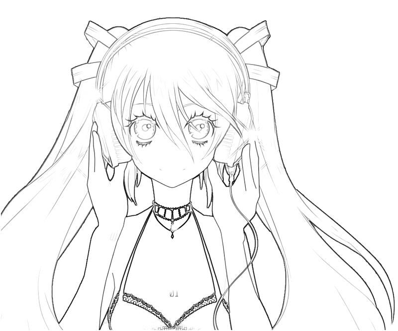 800x667 Hatsune Miku Coloring Pages Pics Of Vocaloid Ideas Get Bubbles