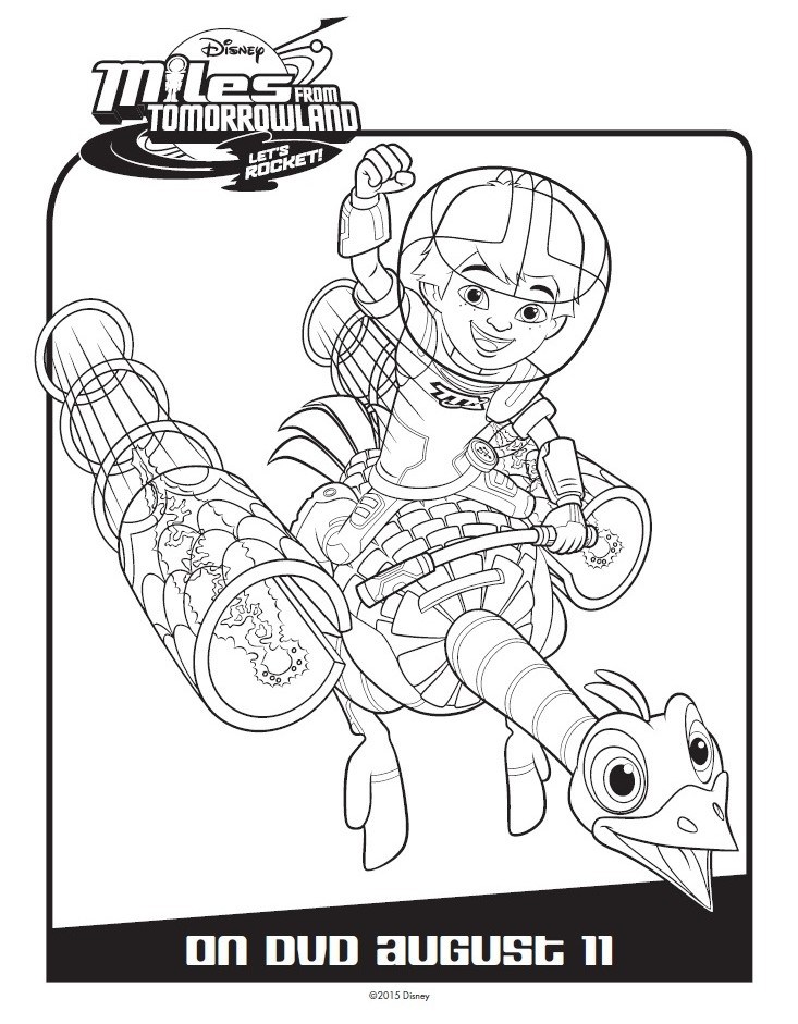 733x941 Miles From Tomorrowland Printable Coloring Page